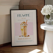 Greek Frappe Delight - Nazma Khokhar Framed Art | Home or Office Art