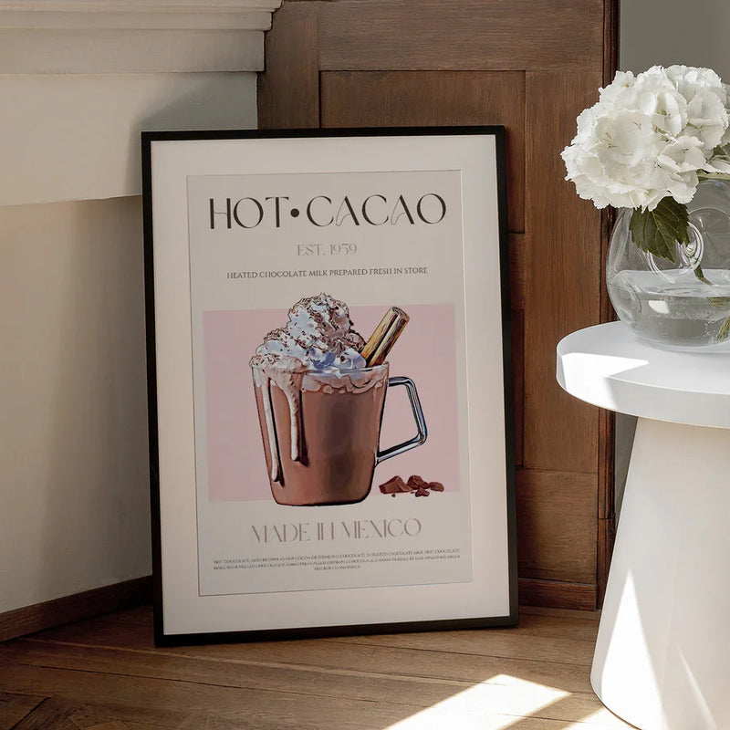 A Mug of Creamy Hot Cacao - Nazma Khokhar Framed Art | Home or Office Art