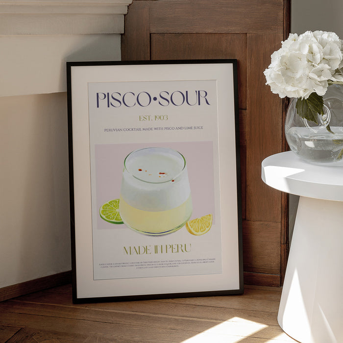 Pisco Delight - Nazma Khokhar Framed Art | Home or Office Art