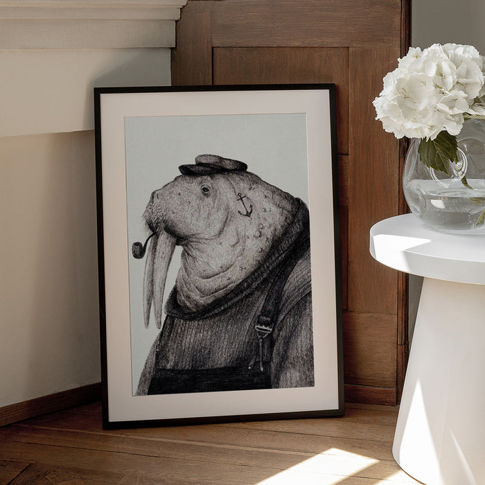 Sea Captain&#039;s Wisdom - Mike Koubou Framed Art | Home or Office Art