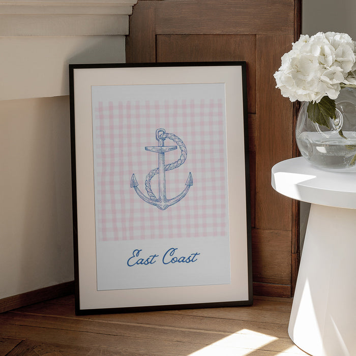 East Coast Anchor - Jolly and Dash Framed Art | Home or Office Art