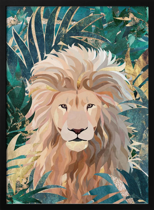 Lion Jungle 2 Framed Art Sarah Manovski | Home or Office Art