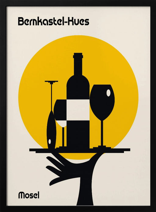 Mosel Wine Minimalist Print - Retrodrome Framed Art | Home or Office Art
