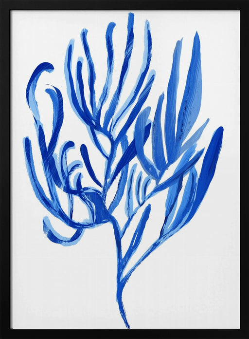 Blue Aquatic Plant Poster 4 - cartissi Framed Art | Home or Office Art