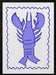 Purple Lobster Stamp - Athene Fritsch Framed Art | Home or Office Art