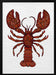 Bill the Lobster - Valentina Harper Framed Art | Home or Office Art