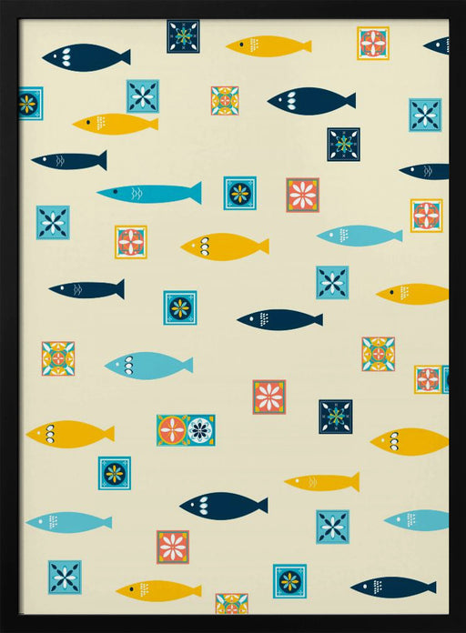 Sardinas Y Mosaicos - Elizabeth C Framed Art | Home or Office Art