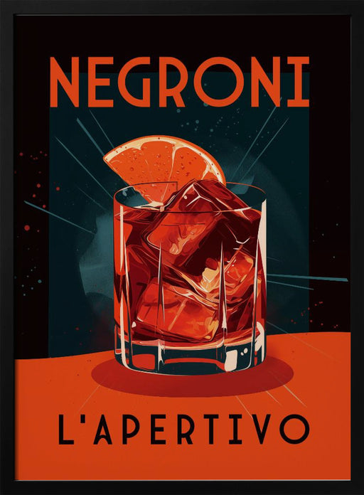 Negroni L&#039; Apertivo - Andreas Magnusson Framed Art | Home or Office Art