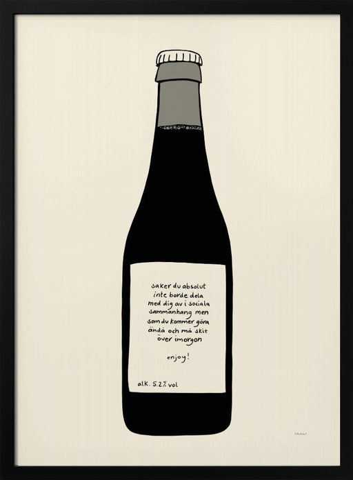 ENJOY - Wilma Wenåker Framed Art | Home or Office Art