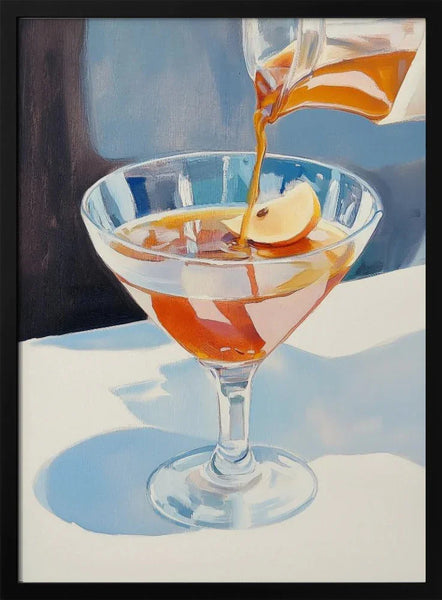 Pouring Lemon Tea into a Glass - Melloi Art Prints Framed Art | Home or Office Art