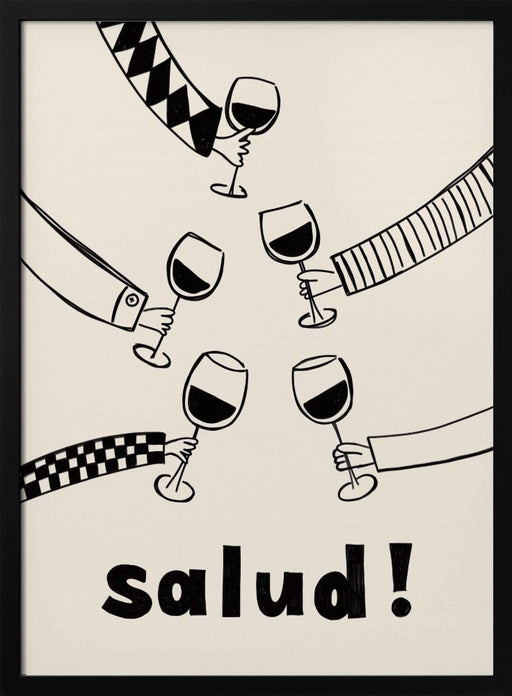 Pictufy Festive Salud Red A2 - Rio Soléy Framed Art | Home or Office Art