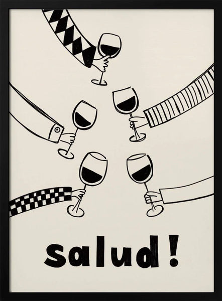 Pictufy Festive Salud Red A2 - Rio Soléy Framed Art | Home or Office Art