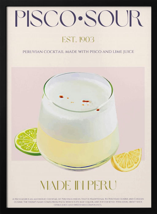 Pisco Delight - Nazma Khokhar Framed Art | Home or Office Art