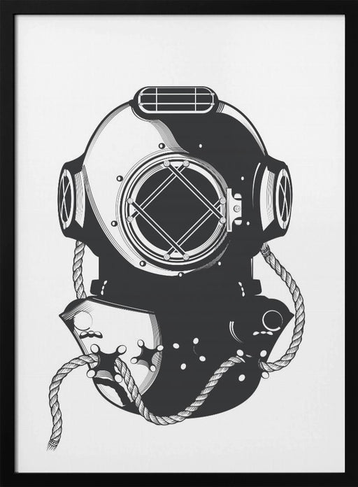 Vintage Diver - Nicholas Framed Art | Home or Office Art