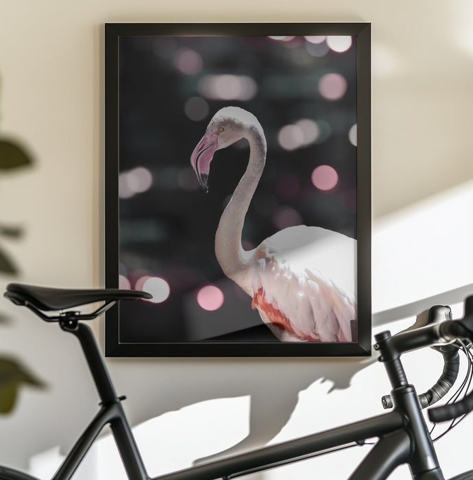 Disco Flamingo Framed Art Shot by Clint | Home or Office Art