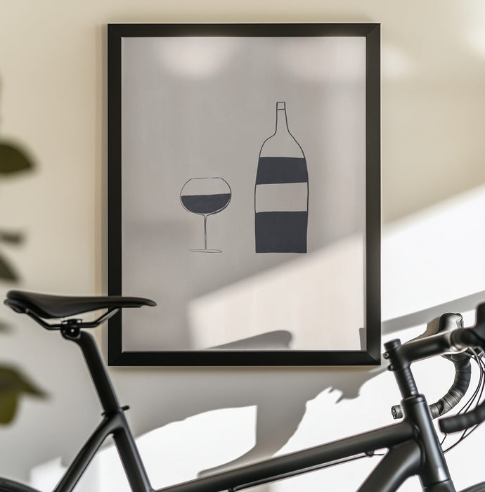 Wine - Ivy Green Illustrations Framed Art | Home or Office Art