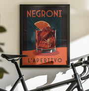 Negroni L&#039; Apertivo - Andreas Magnusson Framed Art | Home or Office Art