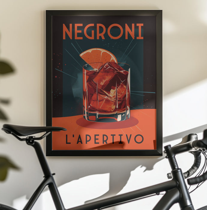 Negroni L&#039; Apertivo - Andreas Magnusson Framed Art | Home or Office Art