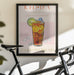 Refreshing Glass of Iced Tea - Nazma Khokhar Framed Art | Home or Office Art