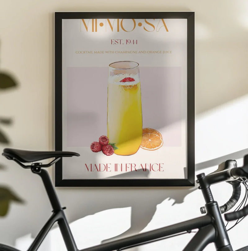 French Sunrise Sip - Nazma Khokhar Framed Art | Home or Office Art