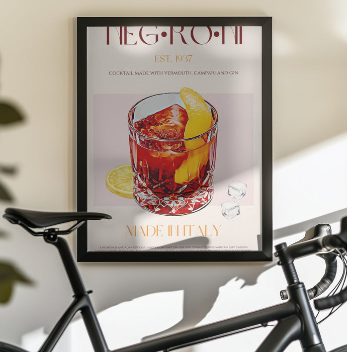 Negroni Delight - Nazma Khokhar Framed Art | Home or Office Art