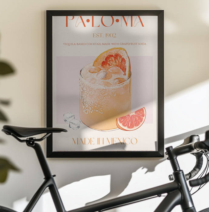 Tequila Sunrise Sip - Nazma Khokhar Framed Art | Home or Office Art