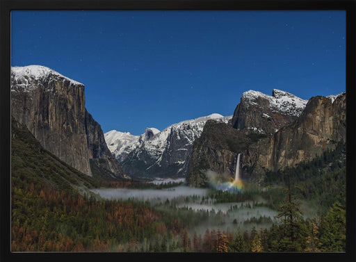 Bridalveil Fall Moonbow - Hua Zhu Framed Art | Home or Office Art