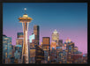 Pink Seattle. Framed Art Juan Pablo de Miguel | Home or Office Art