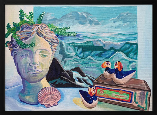 Coastal Still Life - Pauline Wegman | Key and Sea Creative Framed Art | Home or Office Art