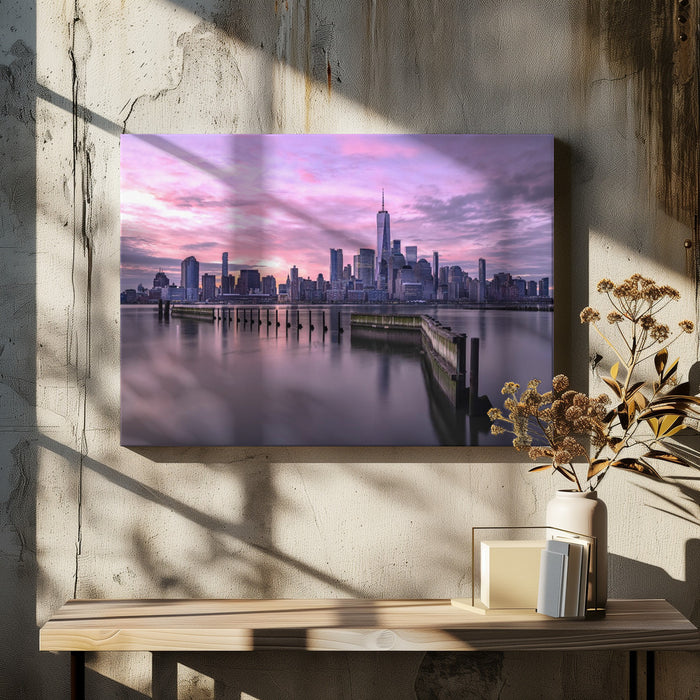 Manhattan's morning Framed Art Jie Jin | Home or Office Art