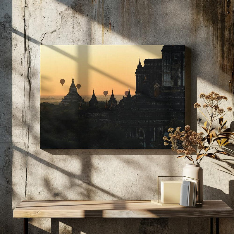 Sunrise in Bagan Framed Art Marco Tagliarino | Home or Office Art