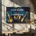 Save water - Drink champagne - Andreas Magnusson Framed Art | Home or Office Art