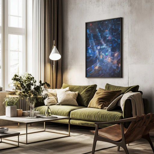 Flying Shibuya Framed Art Javier de la Torre | Home or Office Art