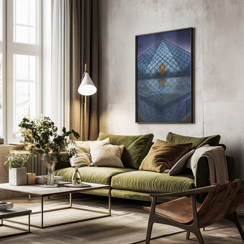 The piramid Framed Art Jorge Lopez Noval | Home or Office Art