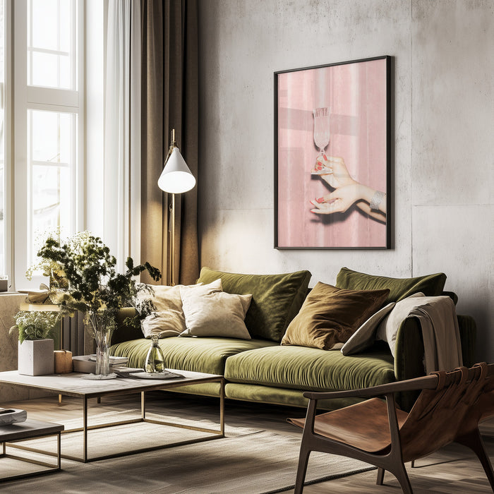 Here's To Pink 01 - Pictufy Studio III Framed Art | Home or Office Art