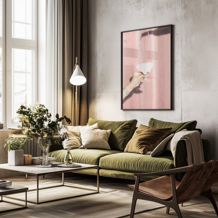 Here's To Pink 04 - Pictufy Studio III Framed Art | Home or Office Art