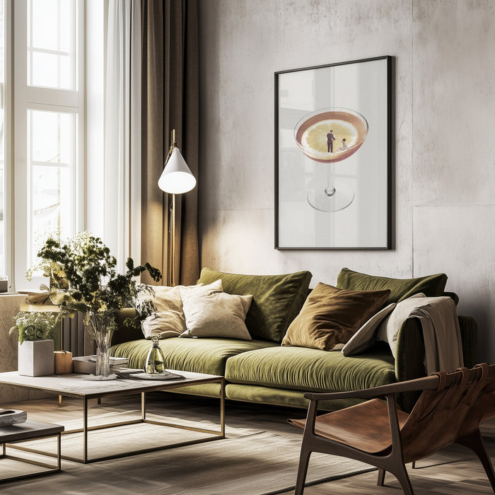 My drink needs a drink - Maarten Léon Framed Art | Home or Office Art