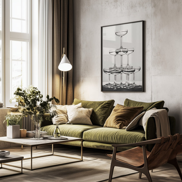 Champagne tower_6 - Pictufy Studio III Framed Art | Home or Office Art