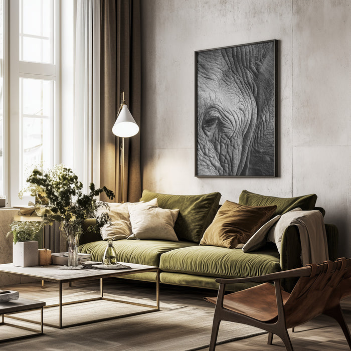 Elephant Study Framed Art Shot by Clint | Home or Office Art