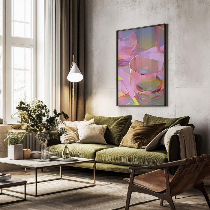 Pink Glasses 2 - Treechild Framed Art | Home or Office Art