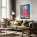 Grapefruit Paloma Blue - Alice Straker Framed Art | Home or Office Art