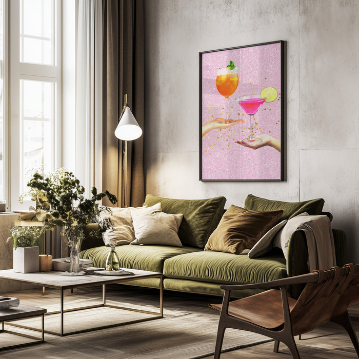 Sparkling Cheers - Athene Fritsch Framed Art | Home or Office Art