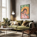 Abstract Modern Bohemian Woman with Cocktail - Caroline Bonne Müller Framed Art | Home or Office Art