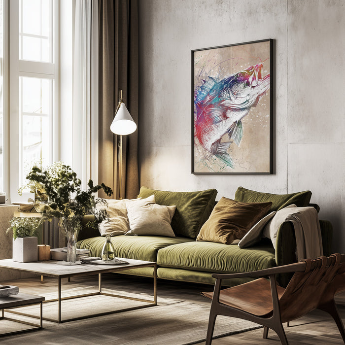 Sport Fishing - Justyna Jaszke Framed Art | Home or Office Art