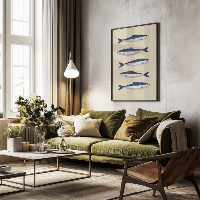 Sardines - EMELIEmaria Framed Art | Home or Office Art