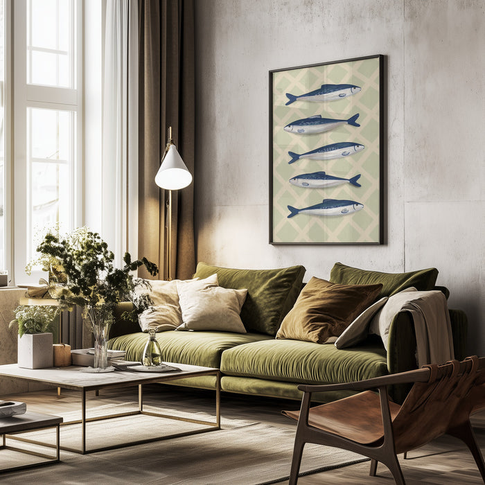 Sardines - EMELIEmaria Framed Art | Home or Office Art