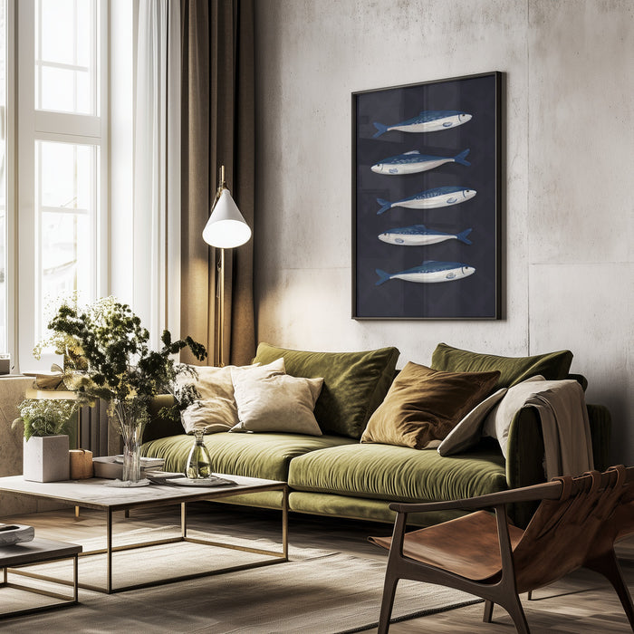 Sardines - EMELIEmaria Framed Art | Home or Office Art