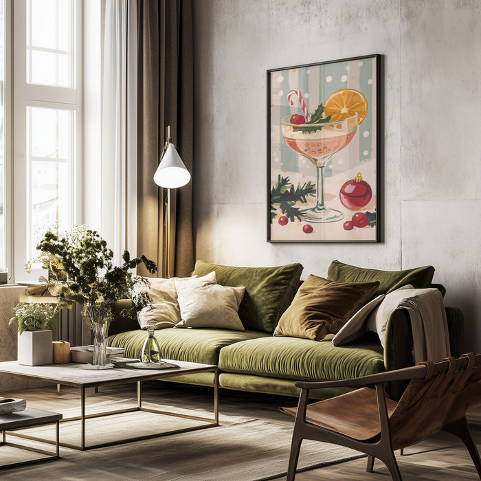 Christmas Cocktail - Melloi Art Prints Framed Art | Home or Office Art