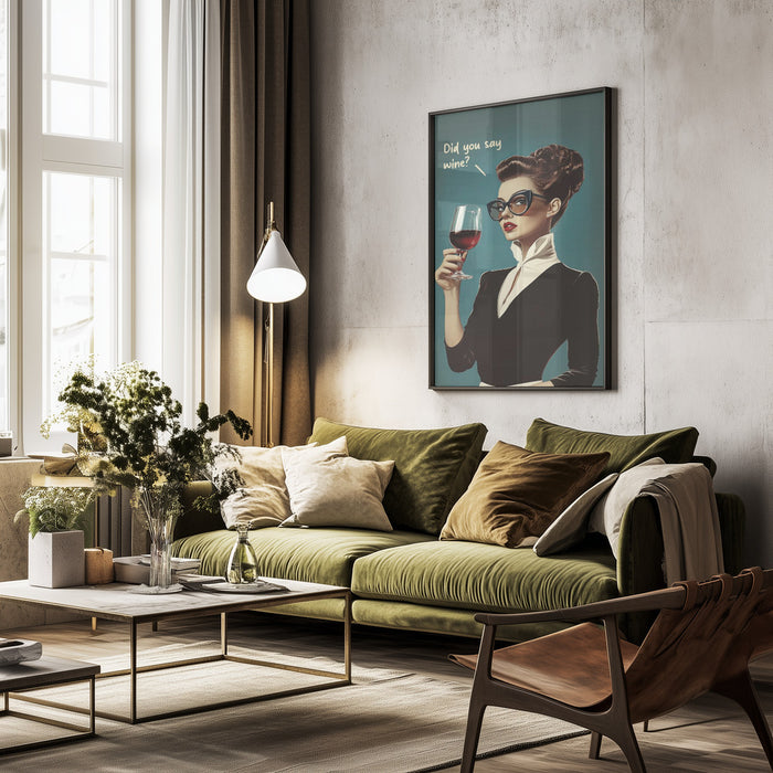 Did You Say Wine - Andreas Magnusson Framed Art | Home or Office Art