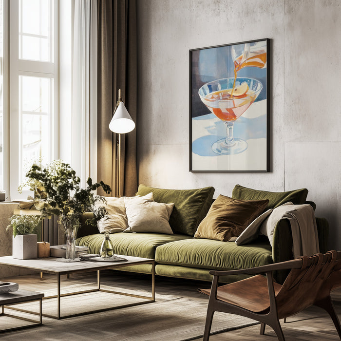 Pouring Lemon Tea into a Glass - Melloi Art Prints Framed Art | Home or Office Art
